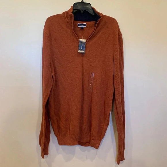 Mens Club Room Textured Mock Neck Sweater NWT -B1 S, L, XL - Picture 2 of 7